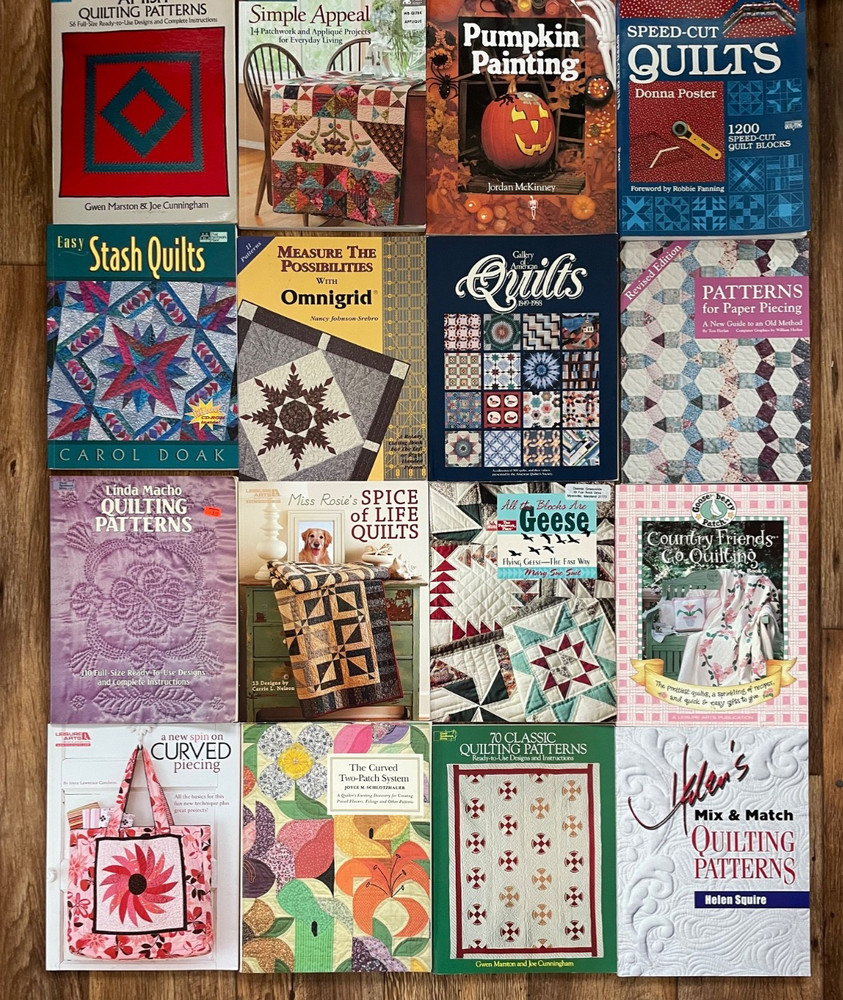Vintage Lot 16 - Quilting SB BOOKS - See Titles in Photos - Excellent Condition