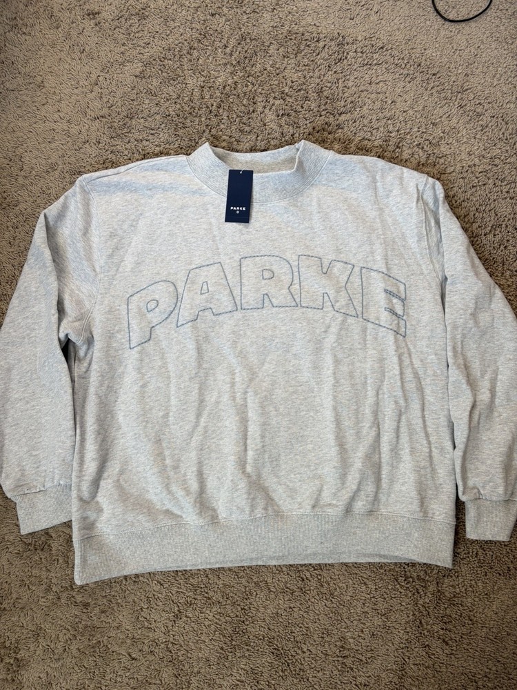 Parke x Target  Women's Mockneck Pullover Sweatshirt Heather Gray XXS/XS