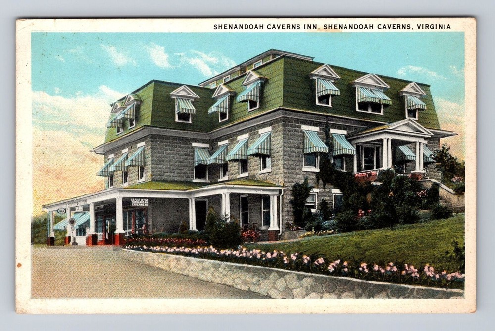 Shenandoah Caverns VA-Virginia, Shenandoah Caverns Inn, Antique Vintage Postcard