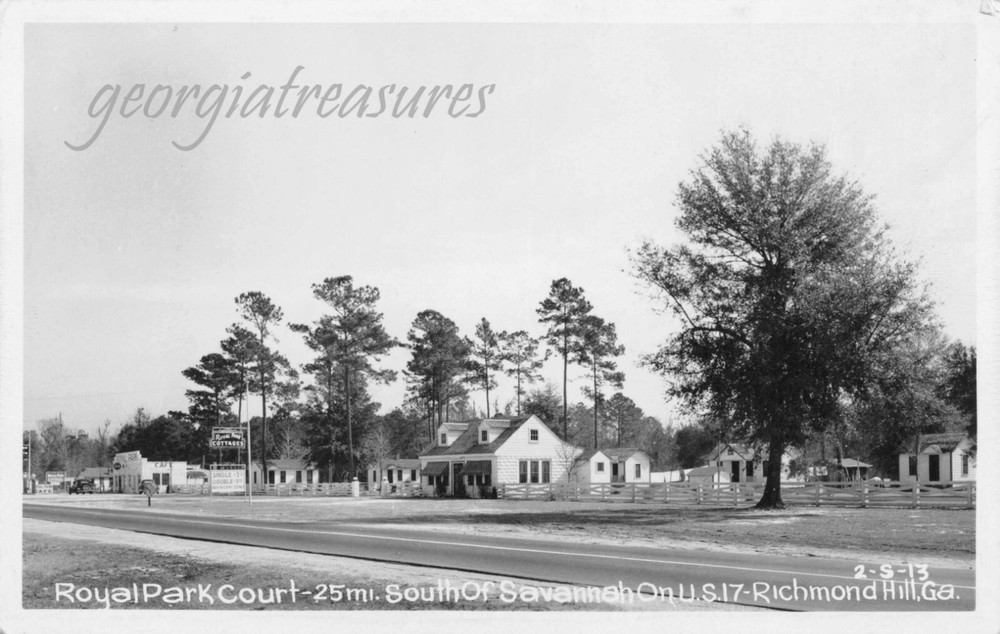 Ga~Georgia~Richmond Hill~Royal Park Court~South Of Savannah~Cline Rppc