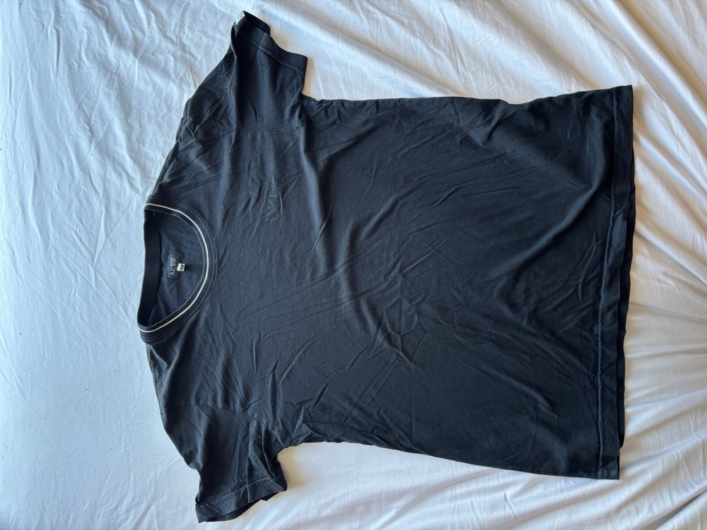 Armani Jeans Men's Black Crew Neck Solid Knit T-Shirt Short Sleeve Size M