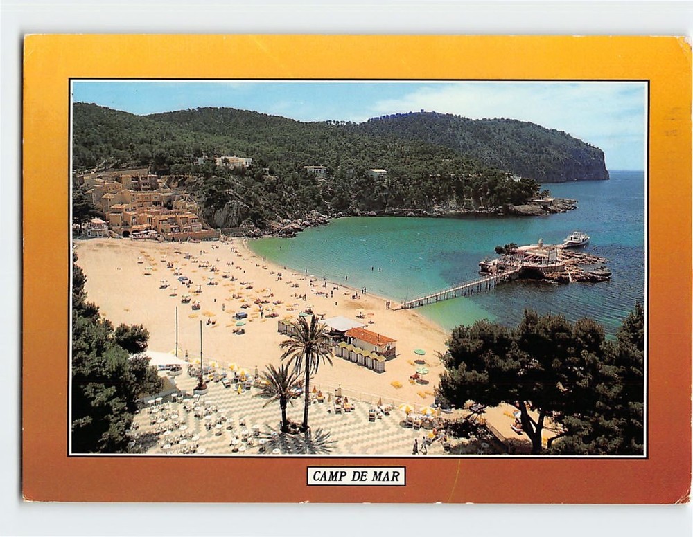 Postcard Aerial View Camp De Mar Mallorca Spain