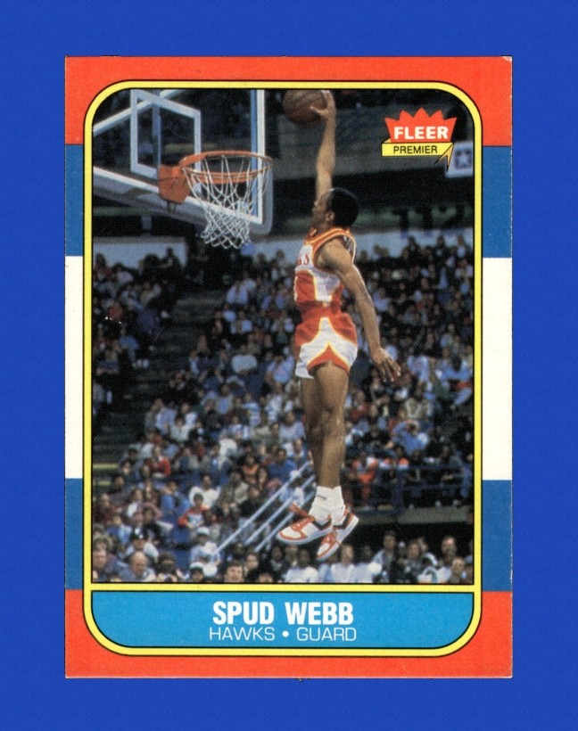 1986-87 Fleer Set-Break #120 Spud Webb EX-EXMINT *GMCARDS*Consign with Greg Morris Cards