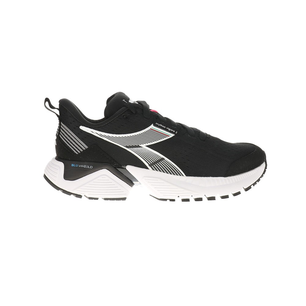 diadora Mythos Blushield Vigore 2 Running  Womens Black, White Sneakers Athletic