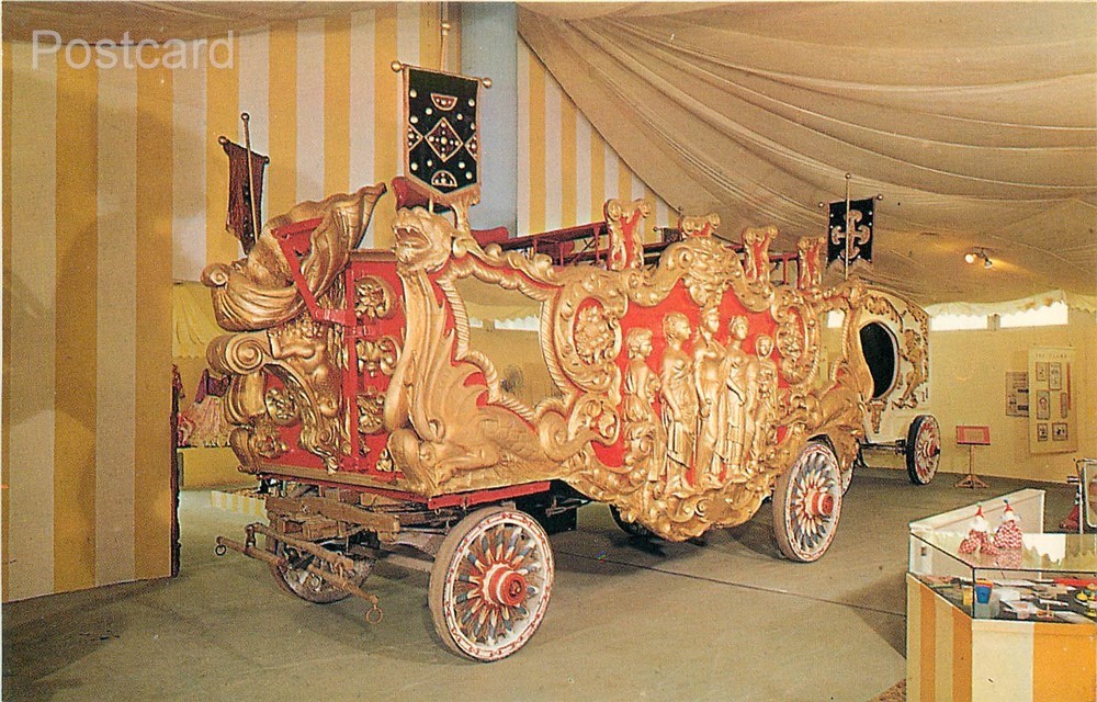 FL, Sarasota, Florida, Ringling Brothers  Five Graces Band Wagon, Russell News