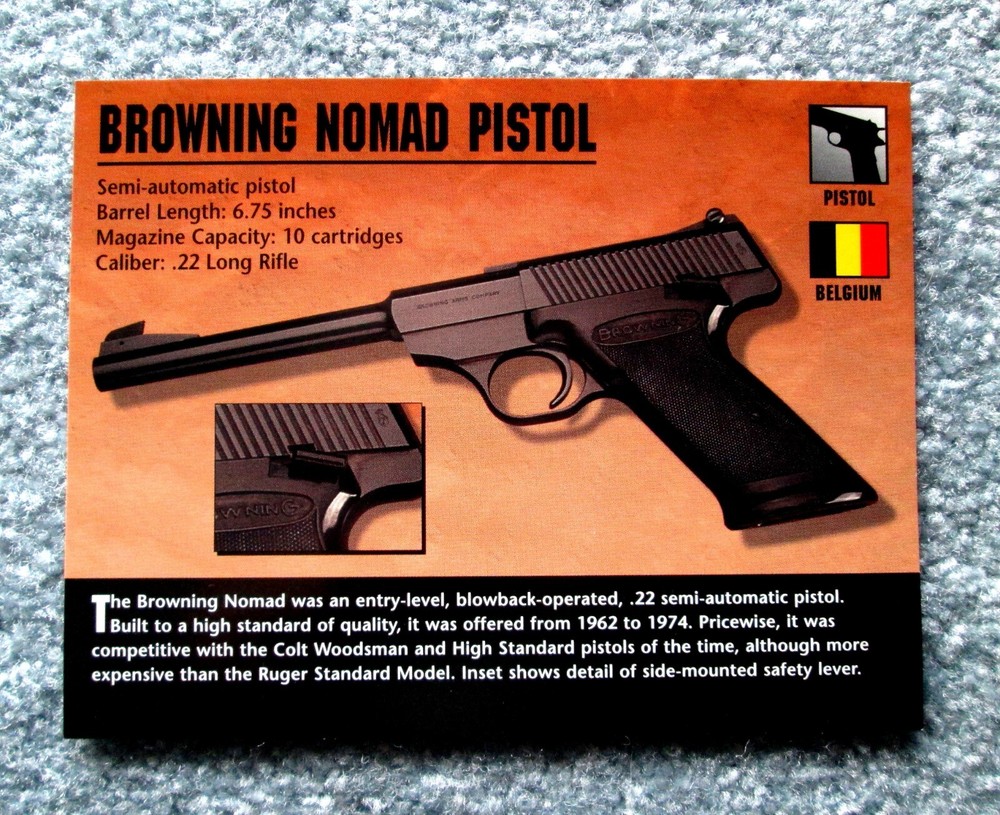 Browning Nomad Pistol Classic Firearms Photo Card u