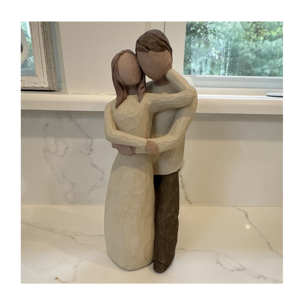 Willow Tree Together Couple Hugging Figurine, Love Theme, Free Standing