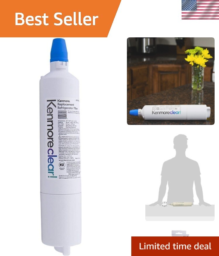 9990 Refrigerator Water Filter, 1 Count Pack of 1, White