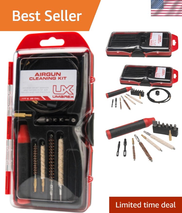 Premium .177 & .22 Caliber Air Gun Cleaning Kit - Multi-Functional Maintenance