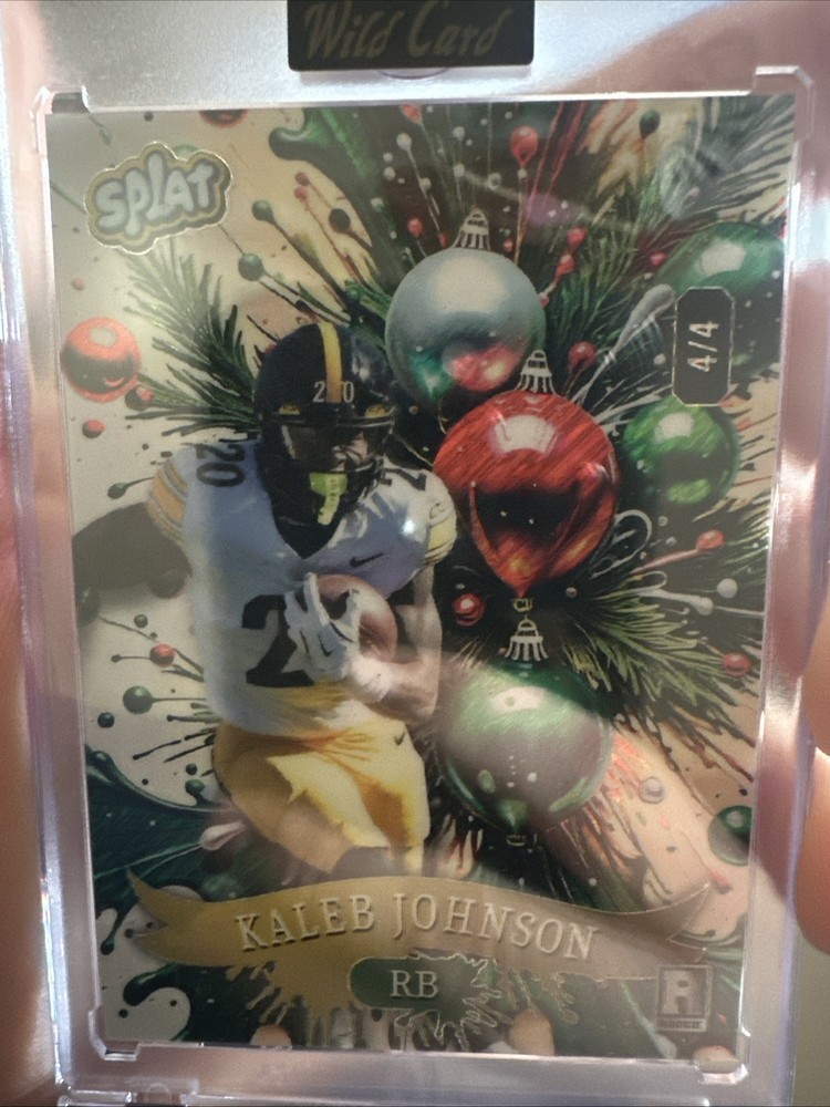 2025 Wild Card Holiday Splat Kaleb Johnson 4/4