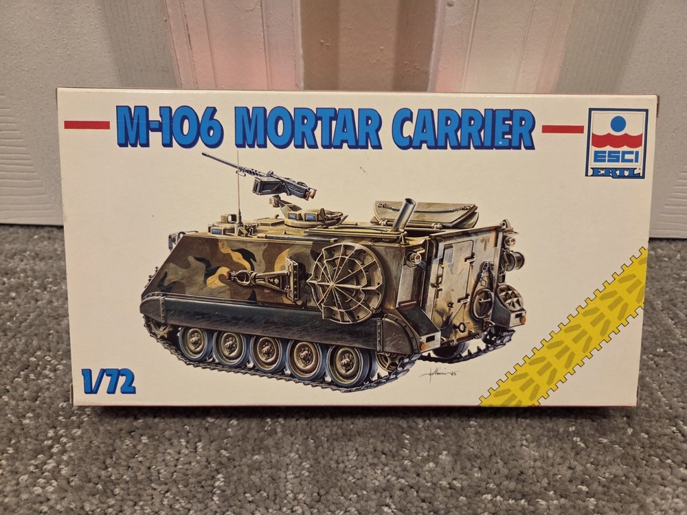 ESCI ERTL M-106 Mortar Carrier 1/72 Scale Model Kit # 8337
