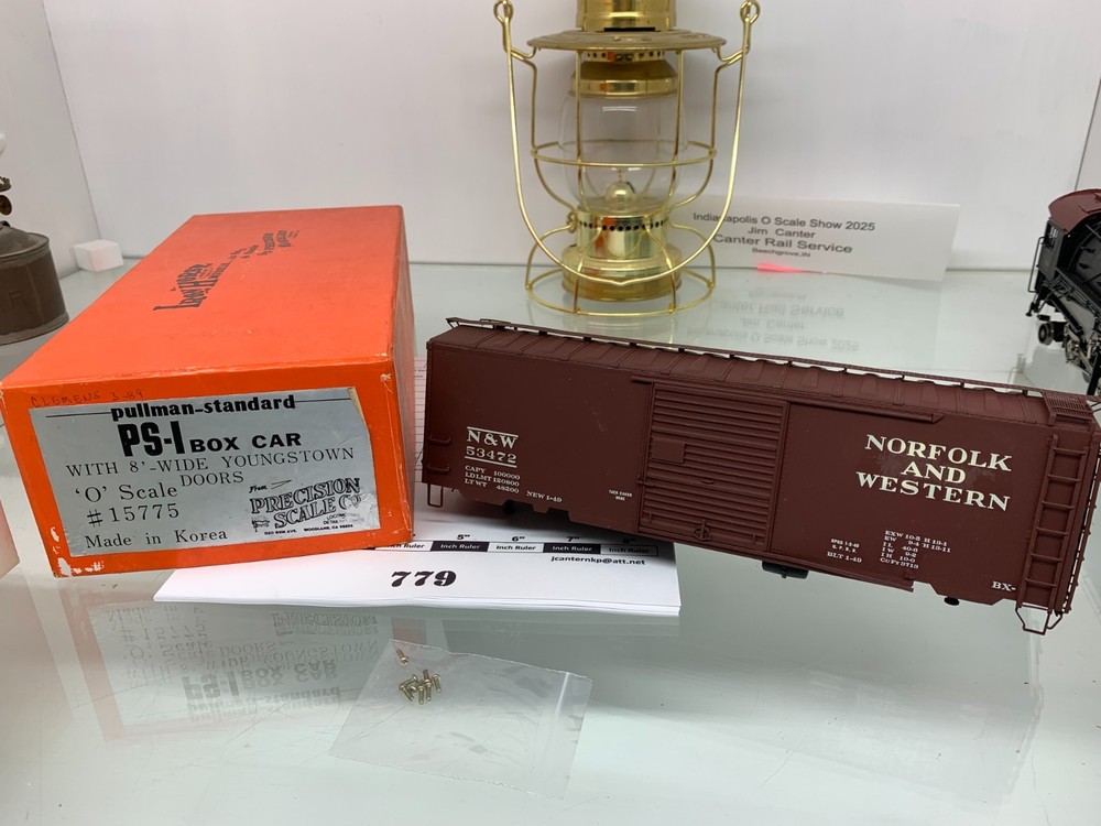 779 Precision Scale Co. Chicago Great Western PS-1 Box Car  Brass O Scale 2 Rail