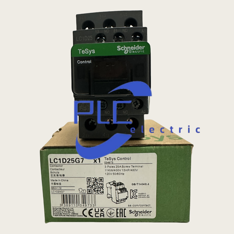 LC1D25G7 New In Box Schneider  IEC contactor Expedited Shipping LC1D25G7