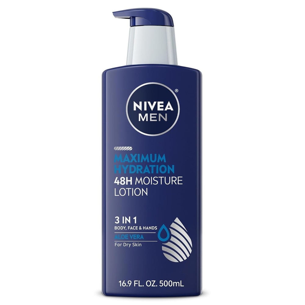 NIVEA MEN Maximum Hydration 3-in-1 Body Lotion 16.9 fl oz