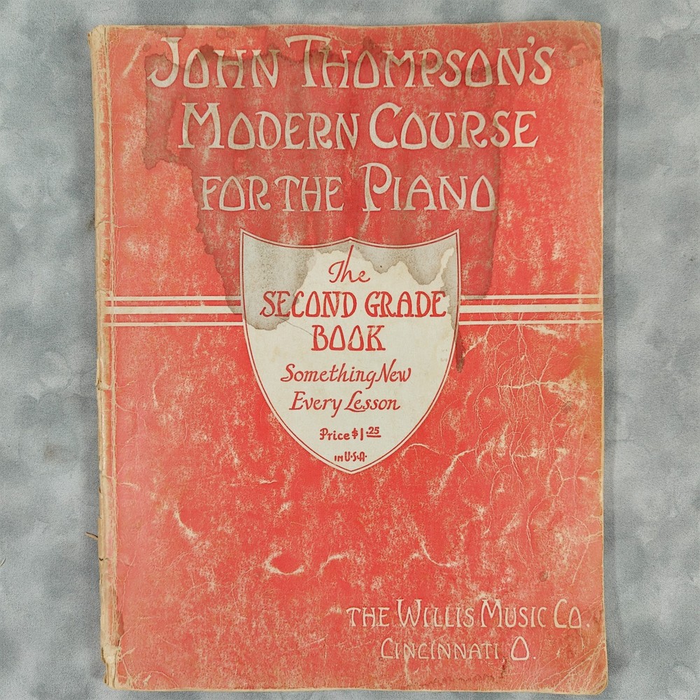 Vintage John Thompson Modern Course Piano Second Grade Book 1937 Willis Music