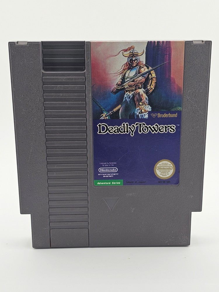 Nintendo NES Deadly Towers Cartridge Only Cleaned Tested