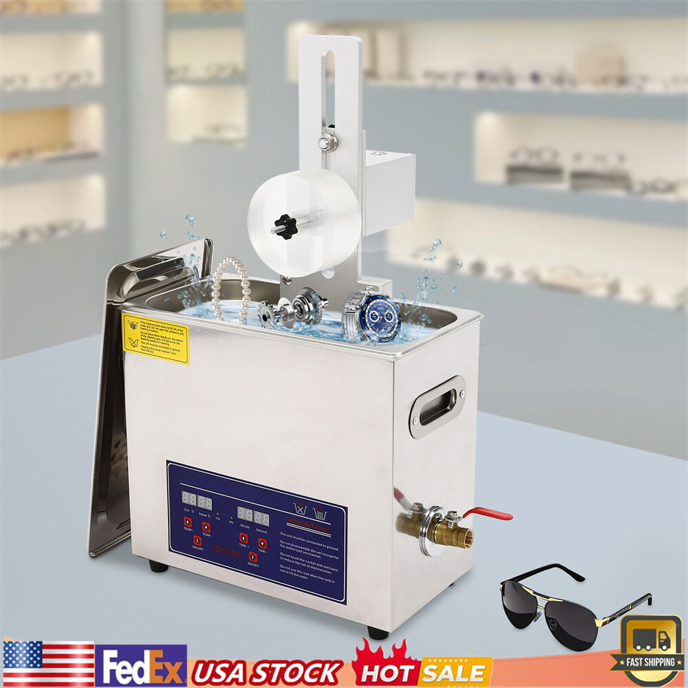 6.5L Liftable Vinyl Record Cleaner with Digital Display AC 100-120V