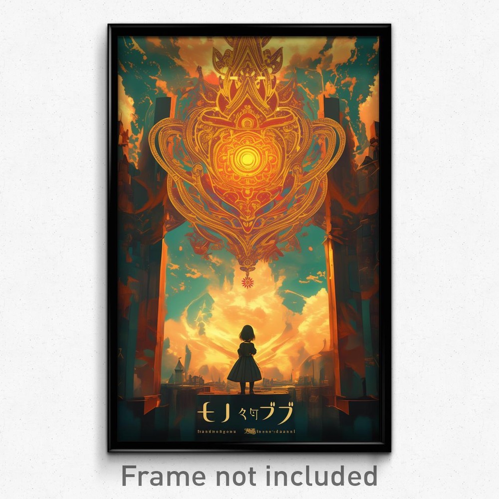 Vintage Thai Psychedelic Movie Poster Art Print - Tall Gazebo Retro Film