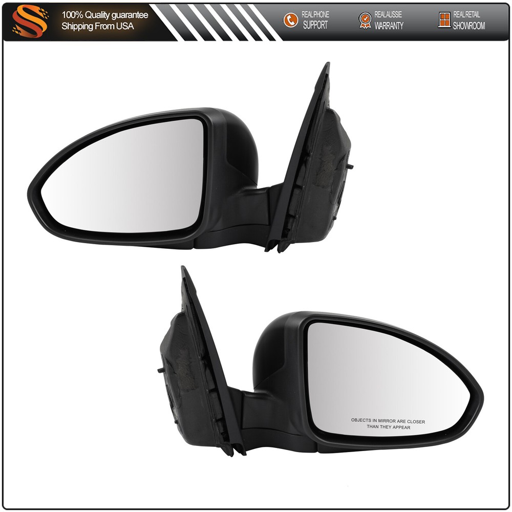 Left & Right Side Door Mirror For 2011-2015 C.V Cruze Power Heated