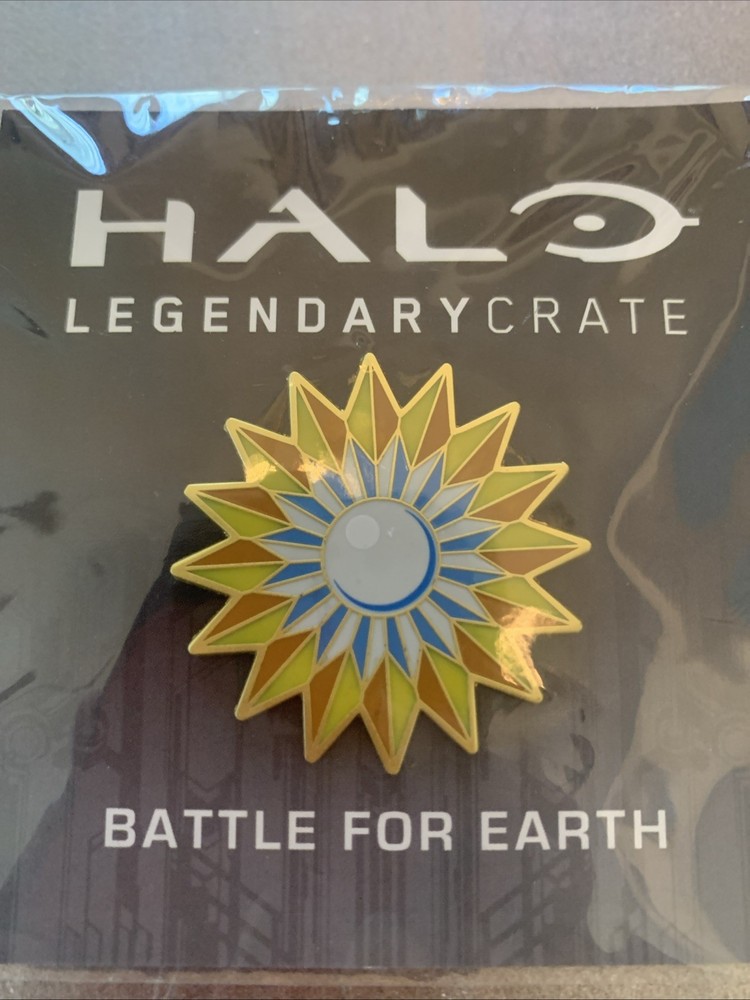 Halo Battle for the Earth Legendary Crate Loot Crate Promotional Pin Pinback