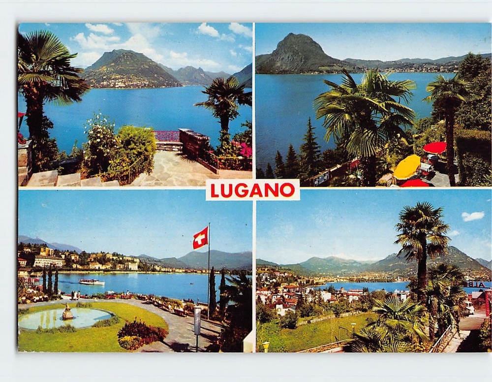 Postcard Lugano Switzerland