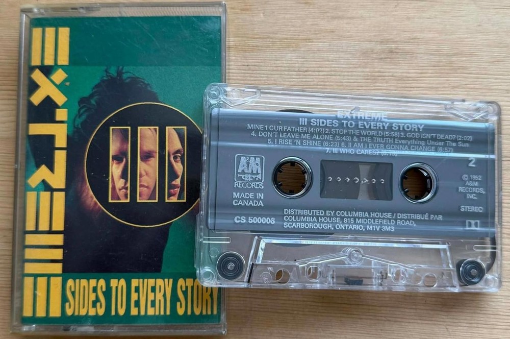 Extreme - 3 Sides to Every Story Cassette Tape VG+ C22