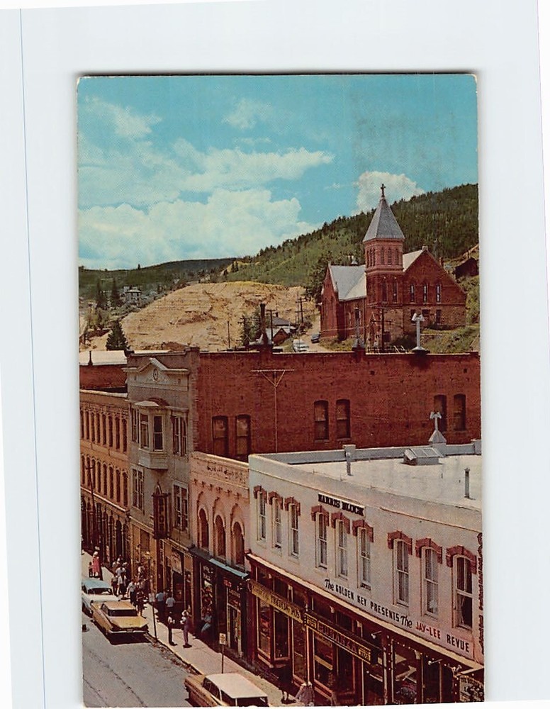 Postcard Vista on Main Street Central City Colorado USA