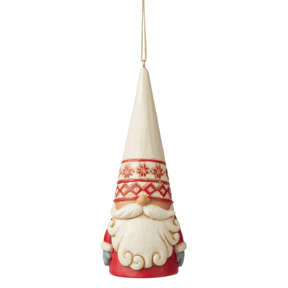 Enesco Jim Shore Heartwood Creek Nordic Noel Gnomo Adorno Colgante, 4.72 Inc...