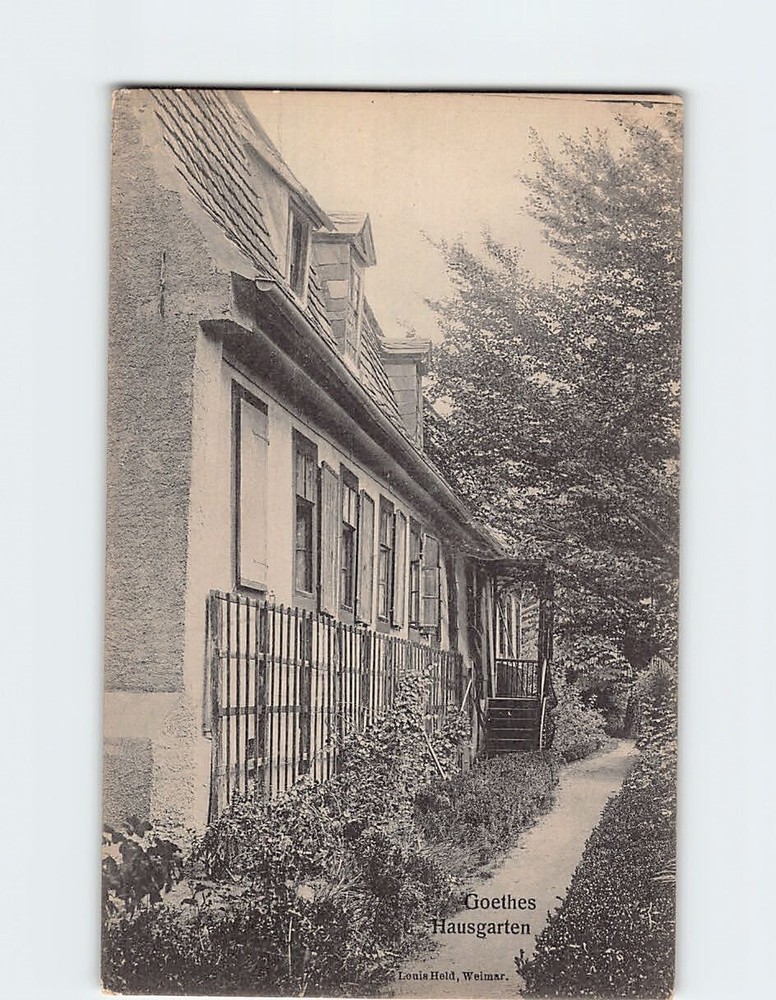Postcard Goethes Hausgarten, Weimar, Germany