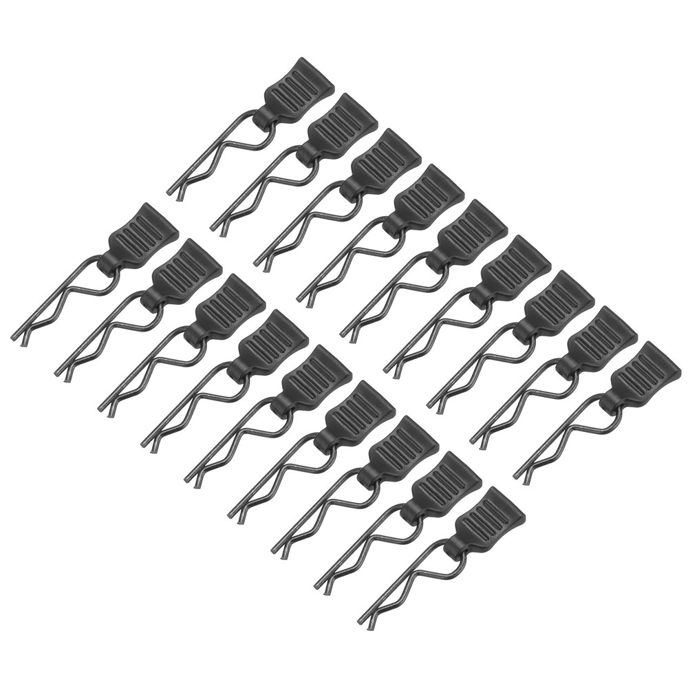 50Pcs Body Clips Pins, Black Universal RC Cars Parts for 1/16 1/18 Scale RC Car
