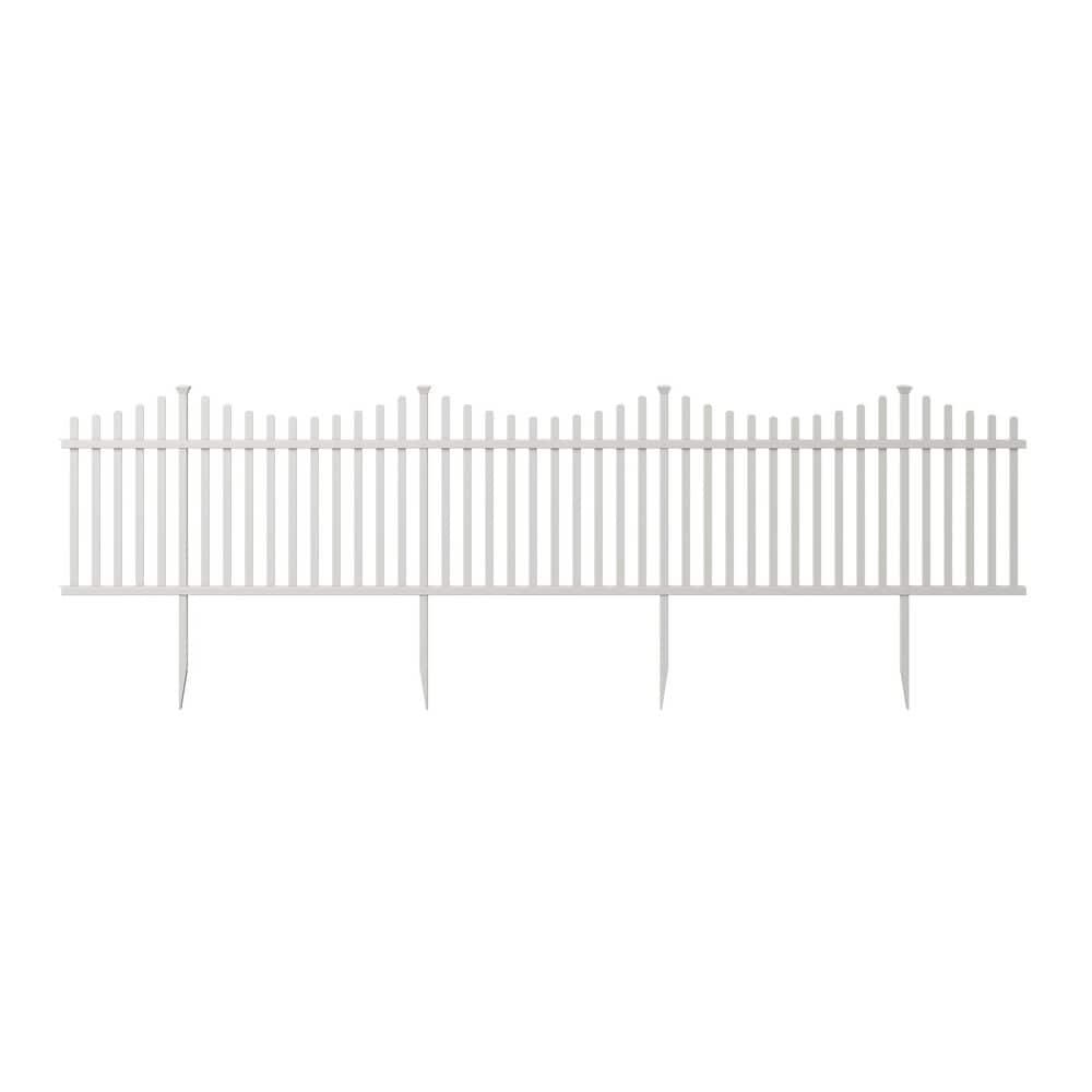 42H x 92W Manchester Semi-Permanent Vinyl Fence Panel Kit - 2 Pack