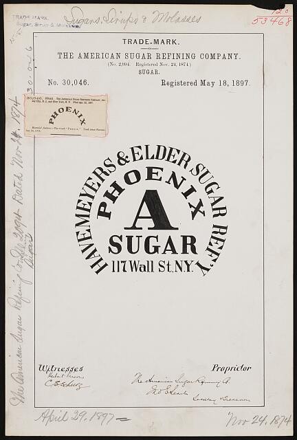 Photo:The American Sugar Refining Company for Phoenix brand Sugar