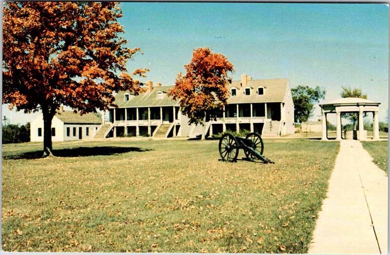 Postcard MILITARY SCENE Fort Scott National Historic Site Kansas KS m/09 AO4134