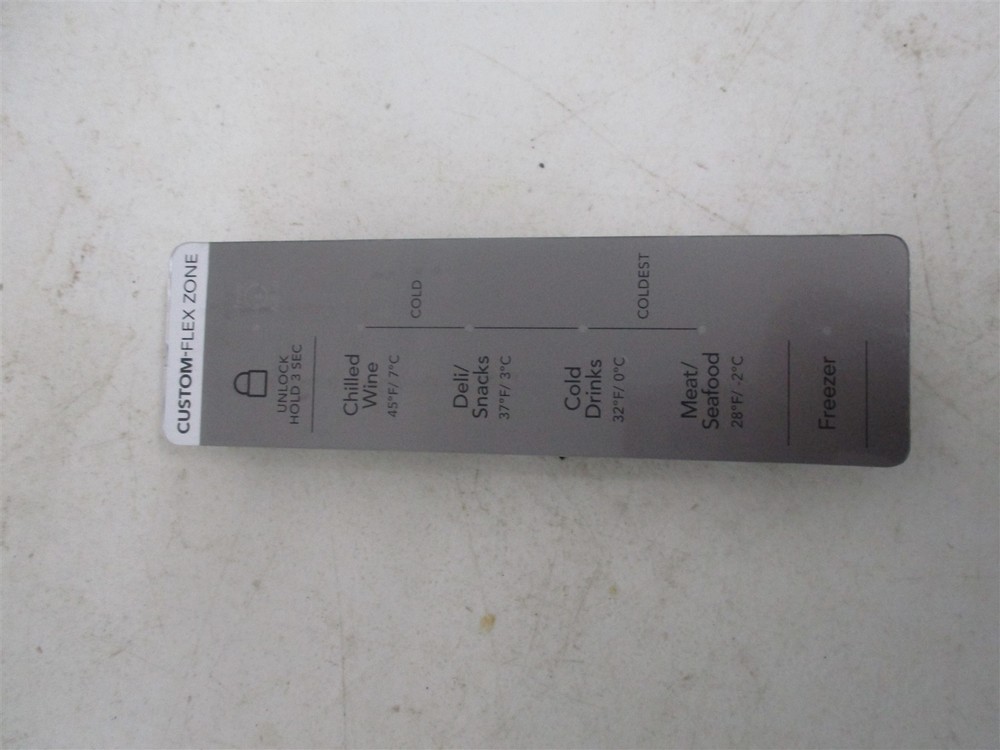 Frigidaire Refrigerator Control/Display Board Words Part # 5304531769