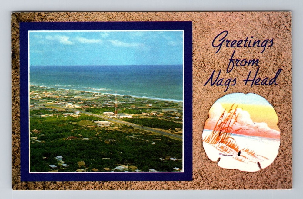 Nags Head NC-North Carolina, General Greetings, Vintage Souvenir Postcard