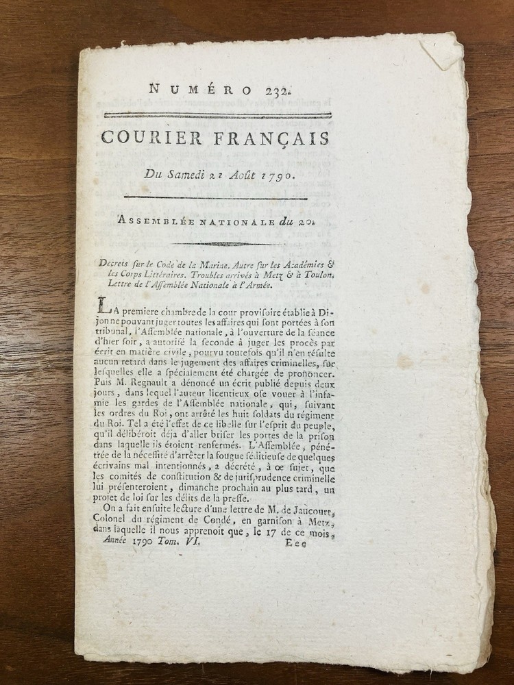 Cauvelet 1790 Code Of The Navy Toulon Metz Academy Of Sciences Castellet-image