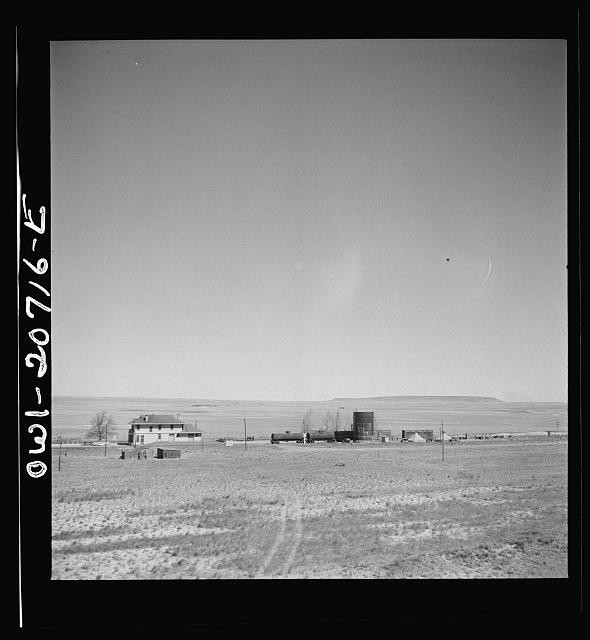 Photo:Prairie Farmhouse Tank Trucks 1930s Rural Landscape