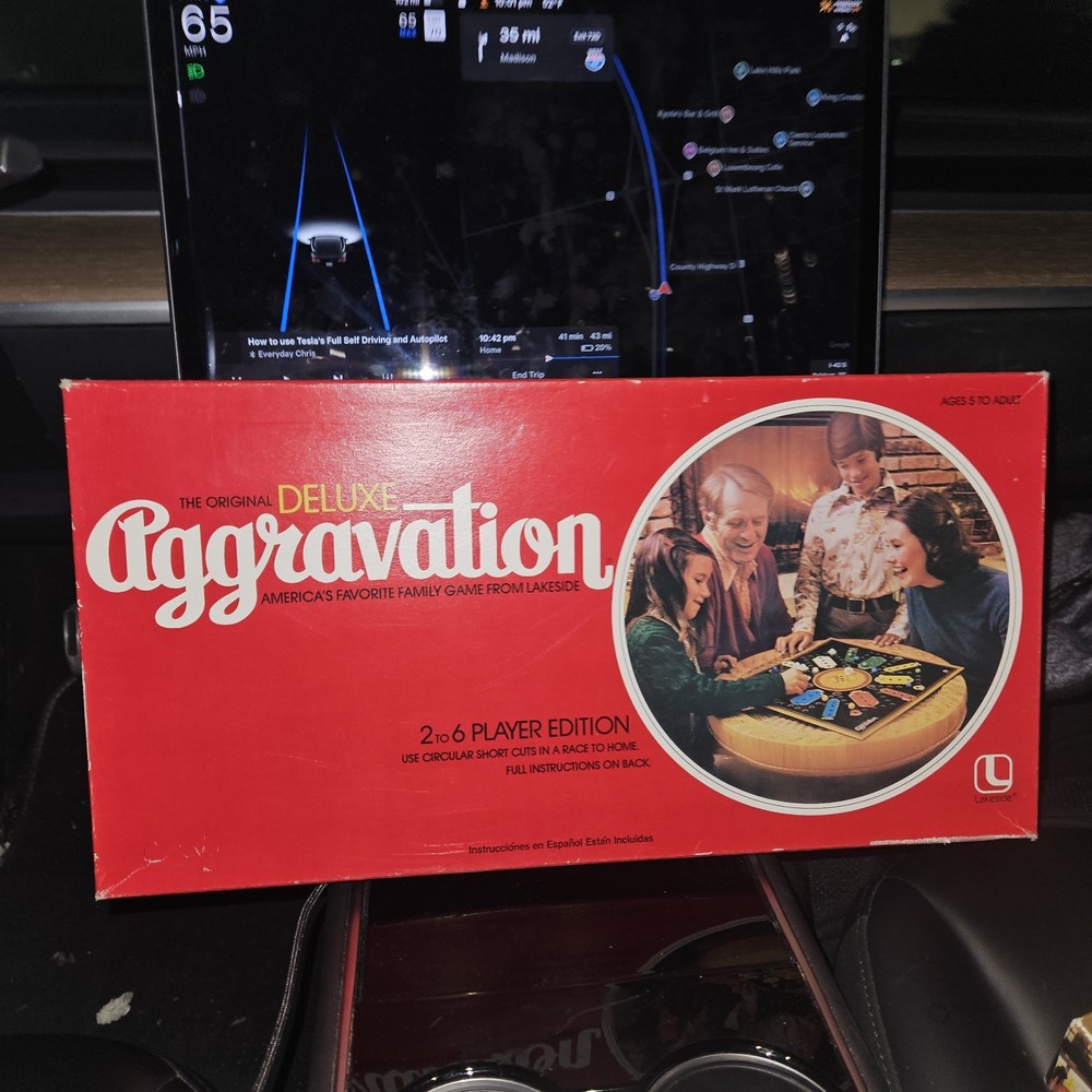 New Sealed Original Deluxe Aggravation Family Board Game 1977 Lakeside Vintage