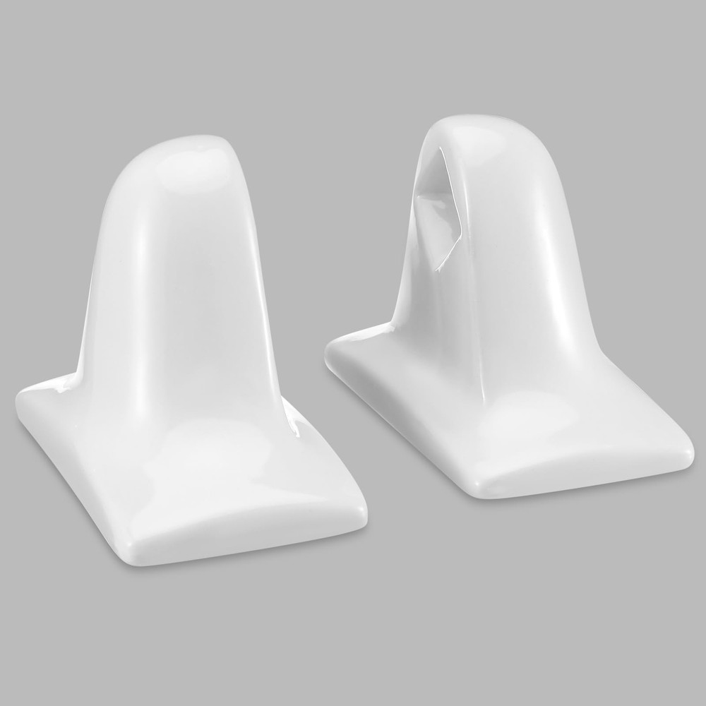 RattanView 2 Pcs White Porcelain Ceramic about 2.5 x 4 x 5 inches,