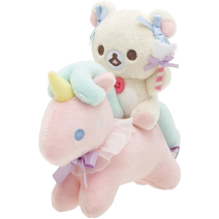 Korilakkuma & Unicorn Sky Cotton Candy Scen Plush Set Rilakkuma NEW Japan FS