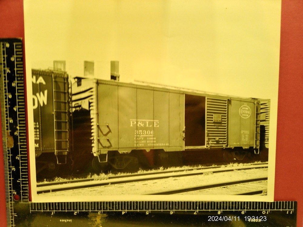 Pittsburg & Lake Erie Railroad Metal Box Car #35306 Photo