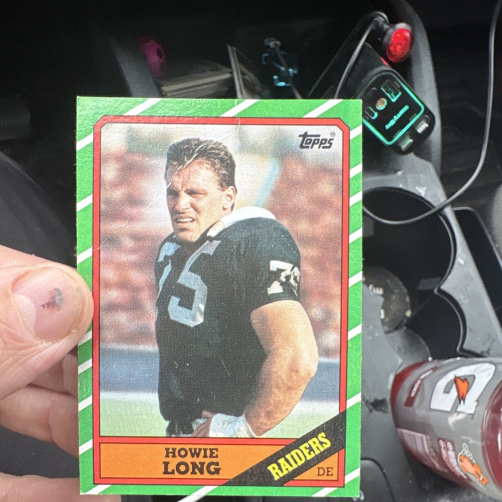Topps 1986 Howie Long AFC Pro Bowl #67 Football Card Oakland Raiders NFL