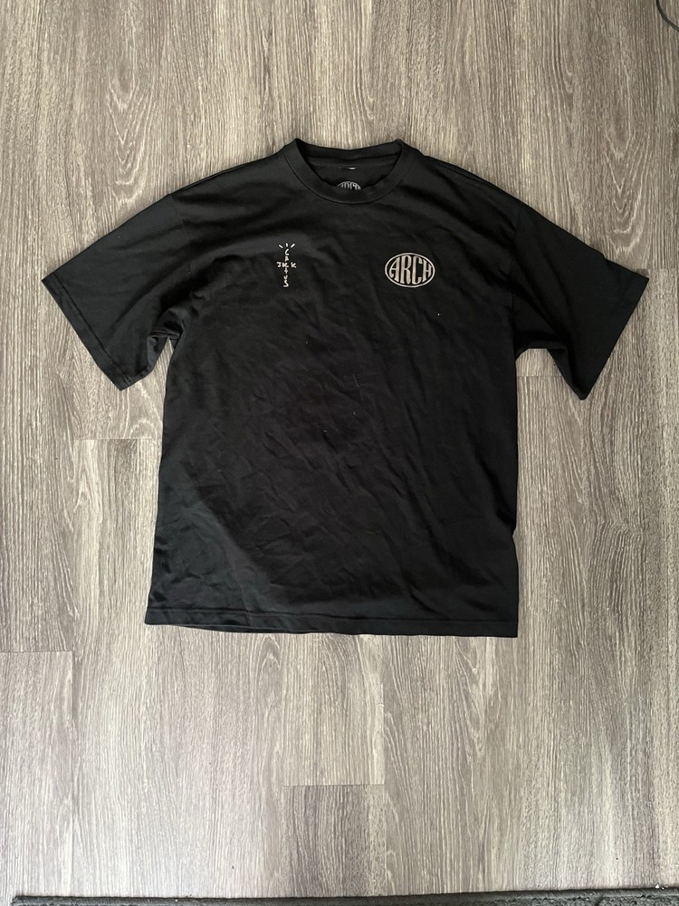 NEW Travis Scott x Virgil Abloh c/o Cactus Jack Off White Nike black  Tee Size M