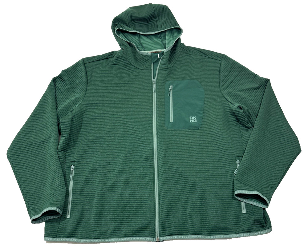 Duluth Alaskan Hardgear Full Zip Hoodie Jacket-Men’s 2XL T Green Insulated NWOT