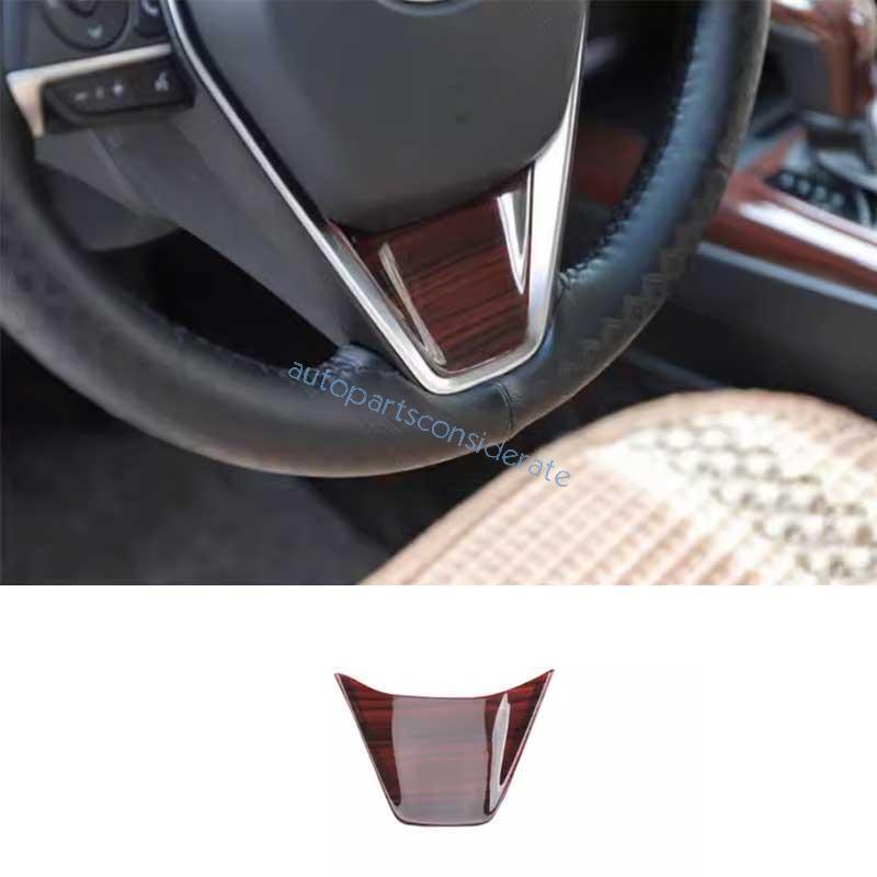 For Toyota Camry 2018~2023 2024 Brown Wood Grain Steering Wheel U Type Cover 1PC