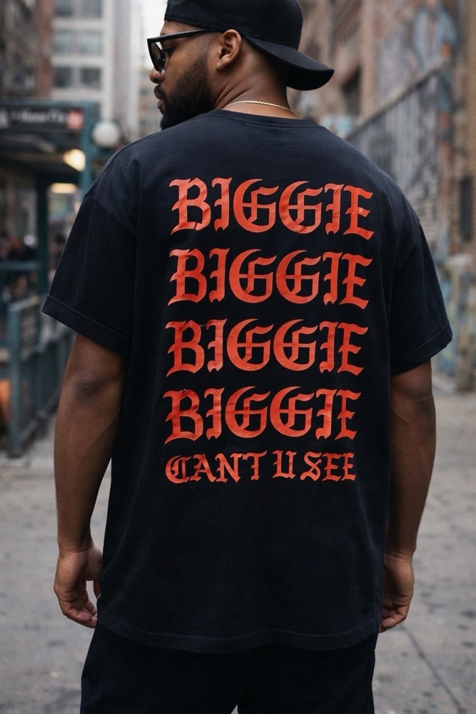 (M) BIGGIE SMALLS  TSHIRT - TRENDY RAPPER SHIRT