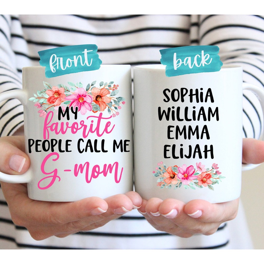 G Mom Gift For G Mom Christmas Gift G Mom Coffee Mug Personalized Mug G Mom Mug