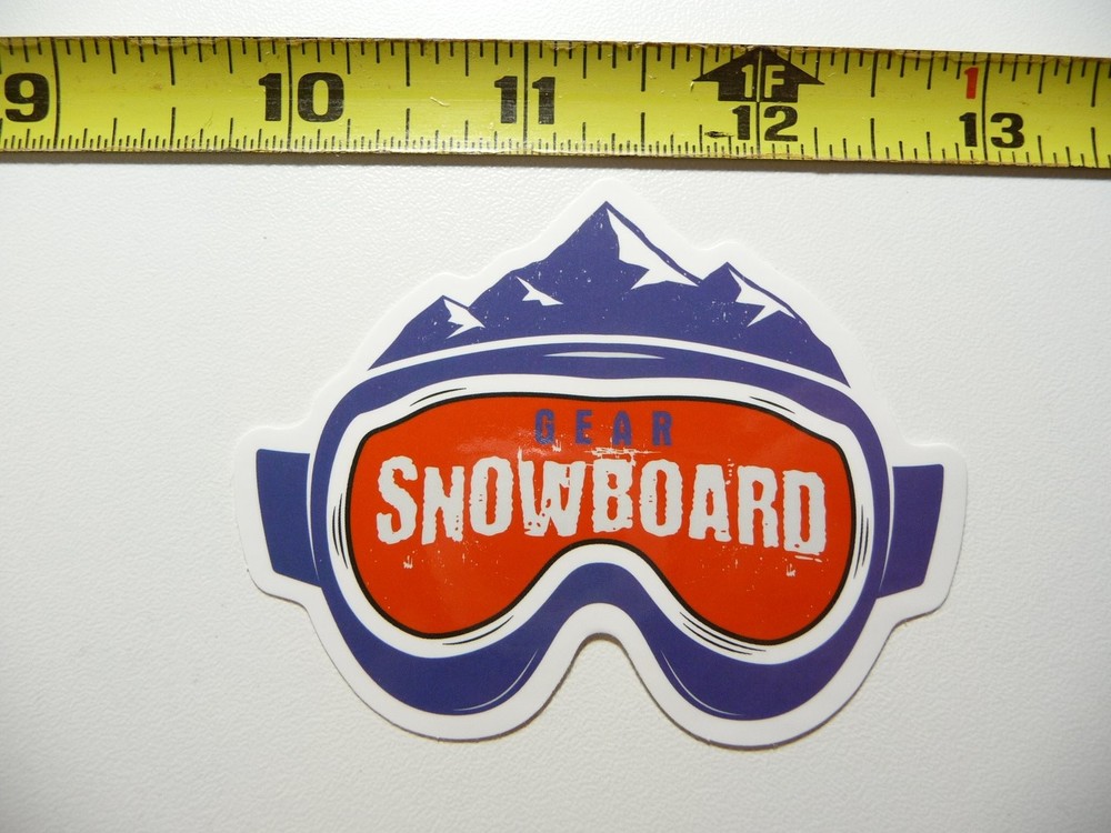Snowboard Mountain Resort Fun Winter Sports Decal Sticker