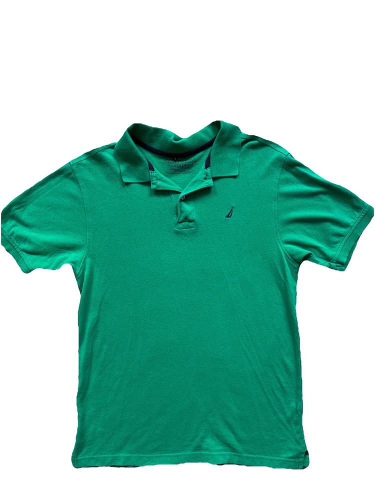 Green Nautica Polo Boys XL 18/20 Short Sleeve