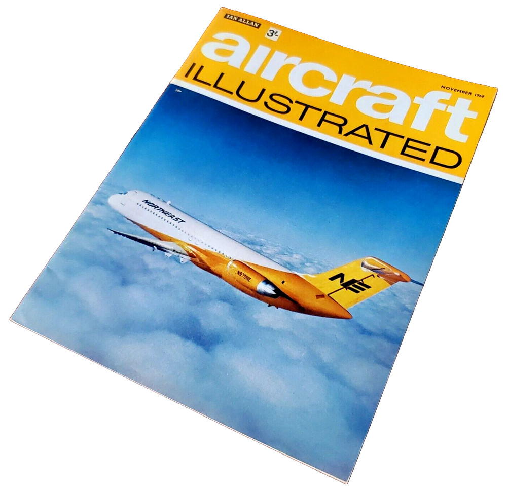November 1969: Aircraft Illustrated Vintage Aviation Magazine Free Shipping